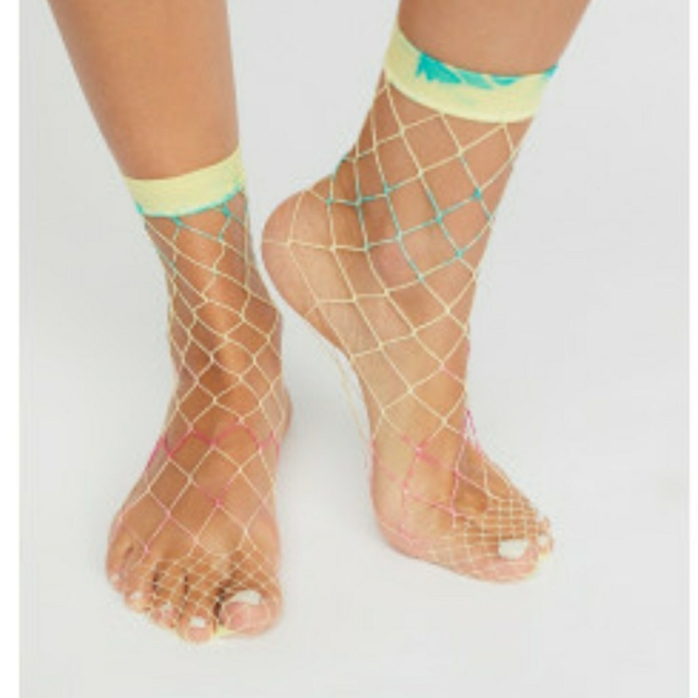 Free People Sugar Sugar Fishnet Sock/ Anklet